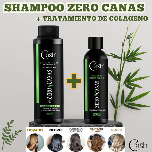 🌟💥SHAMPOO ZERO CANAS + TRATAMIENTO COLÁGENO😎🤯