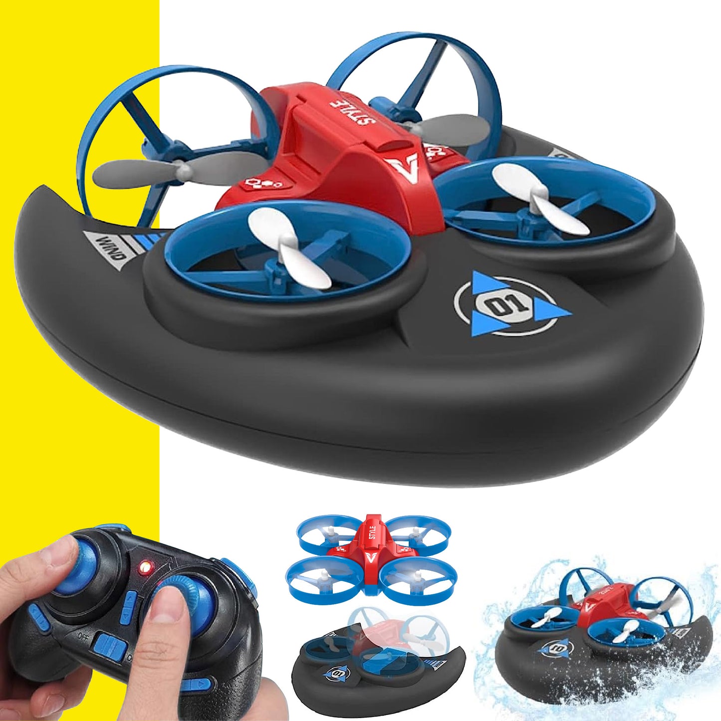 NUEVO DRON AERODESLIZADOR 3 EN 1 ¡OFERTA POR TIEMPO LIMITADO!